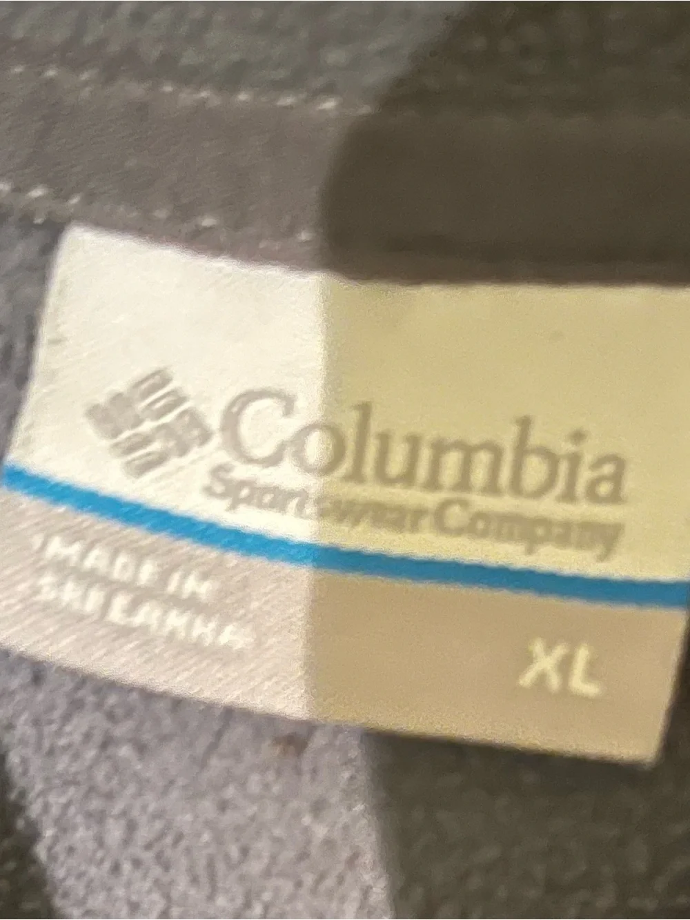 Columbia Black Charcoal Striped Hooded Lightweight Jacket size XL